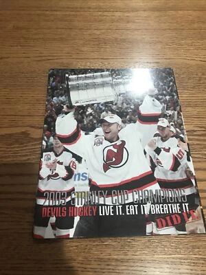 Póster de doble cara Martin Broduer/Scott Stevens 2003 Stanley Cup Champions 8x10 Foto 1 de 4