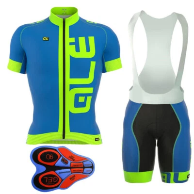 Conjunto de camisetas y culotes cortos con tirantes para equipos de ciclismo camiseta de ciclismo baberos TOPS para montar Foto 1 de 3