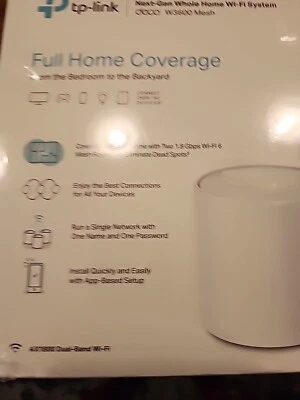 TP-LINK Deco W3600 Whole Home Mesh AX/Wi-Fi 6 System Brand New Sealed - Image 1 of 4