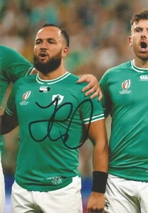 IRLANDA Y LEINSTER RUGBY UNION: FOTO DE ACCIÓN FIRMADA POR JAMISON GIBSON-PARK 6x4 + certificado de autenticidad - Imagen 1 de 1