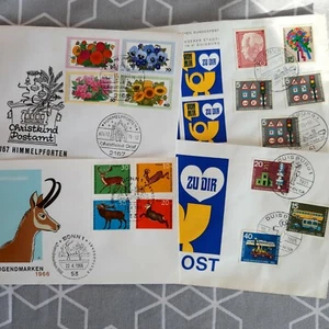 Deutschland Briefe FDC 1965-1977 Briefmarken Sammlung - Bild 1 von 10
