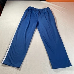 Y2K Sweatpants Mens Large Blue Pants Baggy Wide Leg Workout Gym Jerzees 34x30 - Picture 1 of 11