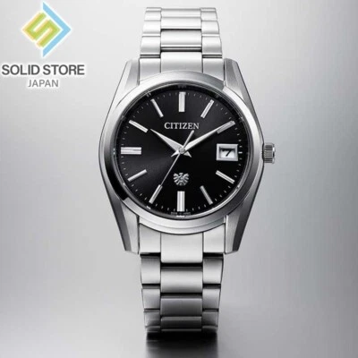 Reloj solar Citizen aq4080-52e Eco-Drive esfera negra cristal de zafiro 37,2 mm Foto 1 de 4