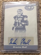2011 Leaf Army All-American Bowl Printing Plates AUTO 1/1 Brandon Shell Seaha