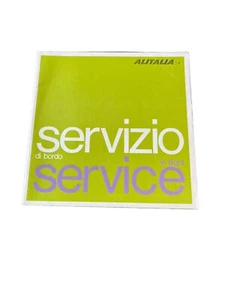 Alitalia Airlines In Flight Service Book Booklet 60er Cocktail Rezepte Werbung Vintage - Bild 1 von 7
