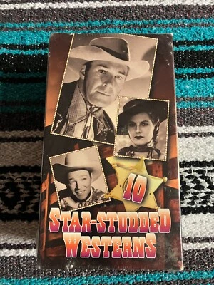 10 Star-Studded Westerns (3 VHS Tape Set 1996) Brand New Sealed Rage At Dawn - Image 1 of 4
