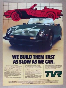 1979 TVR 3000S Convertible vintage print Ad - Picture 1 of 1