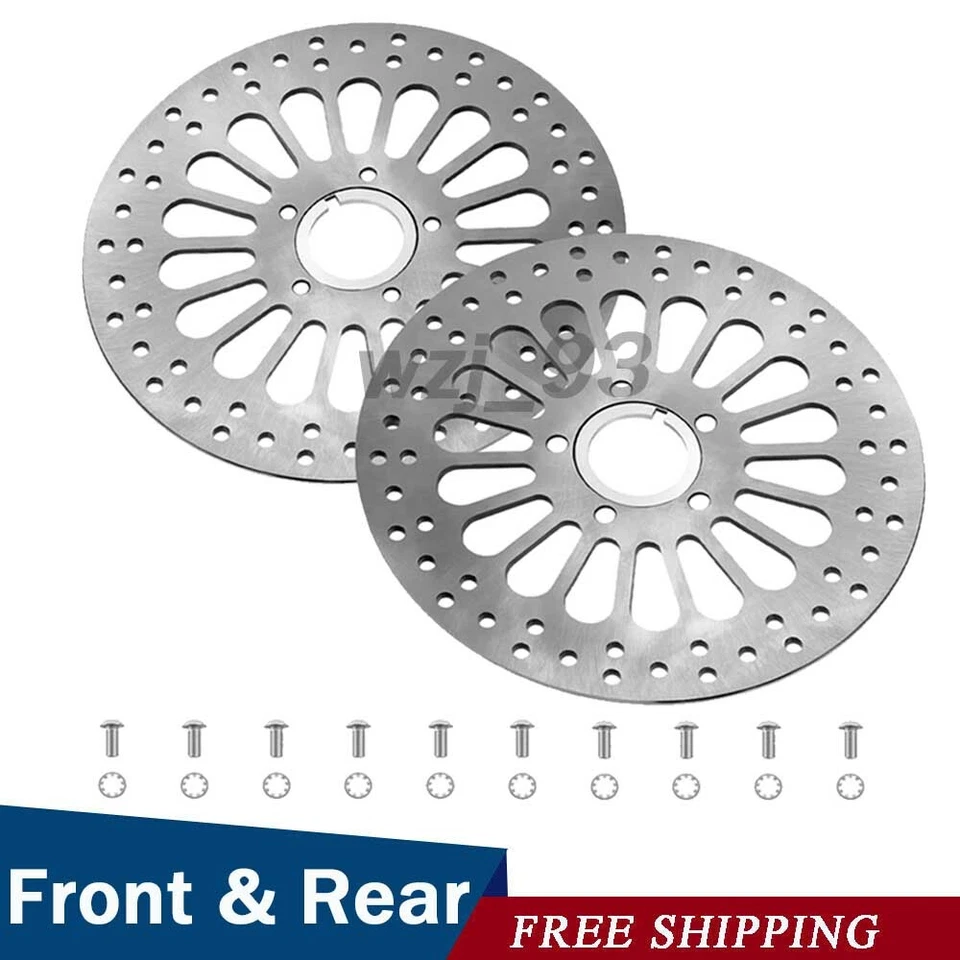 11.5" Brake Rotors 1 Front & 1 Rear Rotor Super Spoke SS Disc For Harley Touring Foto 1 de 4