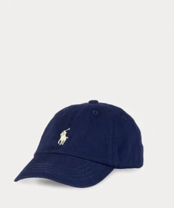 NWT Ralph Lauren Baby Cotton Chino Ball Cap Navy One Size (12 - 24 Months) - Picture 1 of 2