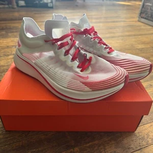 Size 14 - NikeLab Zoom Fly SP Tokyo mesh white red - Picture 1 of 11