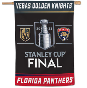 Florida Panthers Vegas Golden Knights 2023 NHL Stanley Cup Dueling 28x40 Banner