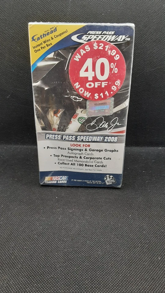 2008 PRESS PASS SPEEDWAY NASCAR RACING CARDS BRAND NEW SEALED BLASTER BOX  - Image 1 of 4