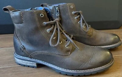 Hombres Mark Nason Chukka Botas Marrón 7.5 Lateral Tobillo Cremallera Envejecidas Foto 1 de 4