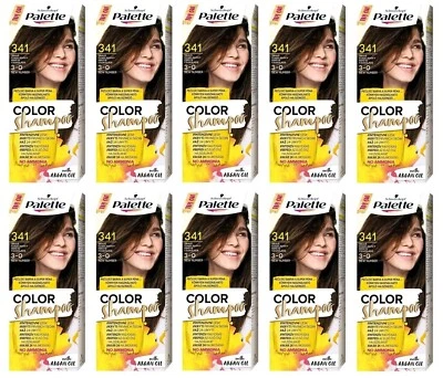 10x Schwarzkopf Palette Color Champú Color de Cabello 3-0 (341) Chocolate Oscuro Foto 1 de 4