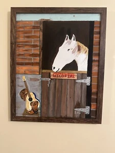 western gemälde original acryl - Bild 1 von 3