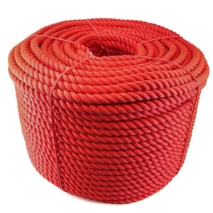 Cuerda de línea suave multifilamento roja de 3 hebras de 18 mm, elige tu longitud (cuerda flotante) - Imagen 1 de 9