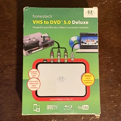 Honestech VHS to DVD 5.0 Deluxe Powerful & Effortless Video Conversion Solution - Image 1 of 4