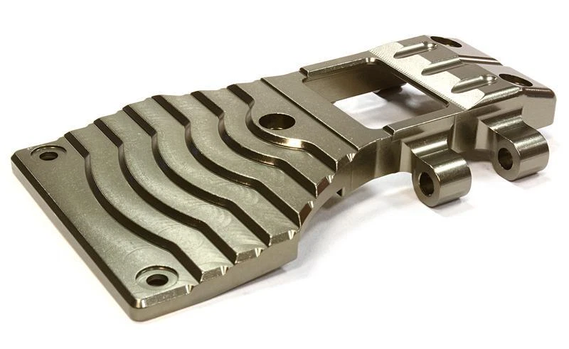 Billet Machined Lower Front Arm Mount Skid Plate for Tamiya Scale Off-Road CC01 - Image 1 of 1
