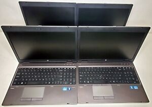 Lot of 4 HP ProBook 6560b/6570b Core i3/i5 2nd/3rd Gen. 8GB RAM 15.6" Laptops