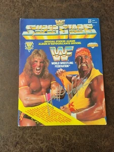 WWF Superstars Sticker Album Hulk Hogan - Autographed! - Picture 1 of 2