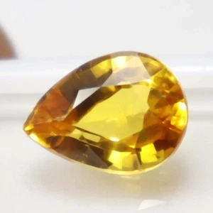 AAA 5.50 Ct Natural Ceylon Fanta Orange Sapphire Pear Cut Loose Gemstone 864 - Picture 1 of 8
