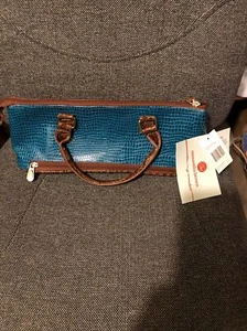 Samantha Brown Wine Purse “ Go Somewhere” Hand Bag Croc Print New - Picture 1 of 4