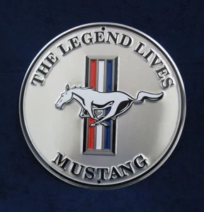 Letrero de metal MUSTANG Ford en relieve Rnd - tienda de garaje hombre cueva bar juego rectificado Rm Den - Imagen 1 de 10