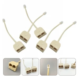 5 Pcs Split -Adapter Splitter Für Telefonleitungen Splitter-Adapter - Bild 1 von 12