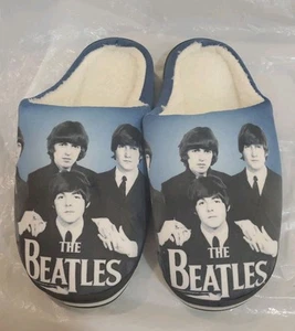 The Beatles Super Pantofole Casa Scarpe Blu Nuove Taglia 40-41 Donna Unisex Foderate - Foto 1 di 3