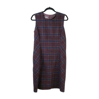 Vintage Laura Ashley Wool Blend Tartan Dress US Size 6 - Image 1 of 4