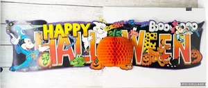 Vintage Disney Happy Halloween Banner Waben Kürbis Wanddeko Eureka - Bild 1 von 9