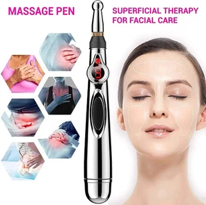 Electronic Acupuncture Point Massage Pen Multi-Function Meridian Press Energy - Picture 1 of 17