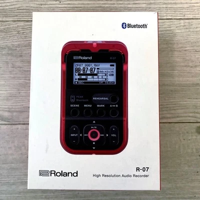 Roland Hi-Res Audio Recorder R-07 rot Linear PCM Recorder mit Box unbenutzt r# - Bild 1 von 2
