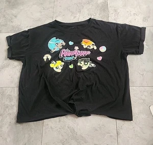 The Pawerpuff Girls,  L 11-13,   Black Tshirt , Good Condition - Picture 1 of 9