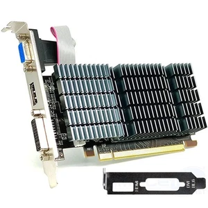 Video Card Graphics AMD R5 220 1GB LP Low Profile Fanless VGA HDMI DVI SFF PC - Picture 1 of 4