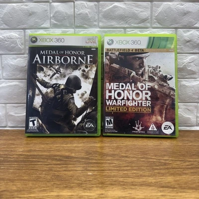 Medal of Honor: Airborne & Warfighter Bundle (Xbox 360, 2007)  Tested Working - Image 1 of 4