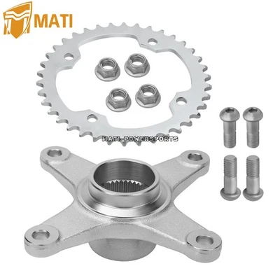 Eje de piñón de cuello buje y piñón para Yamaha YFZ450R 2009-24 YFZ450X 2010-11 Foto 1 de 4