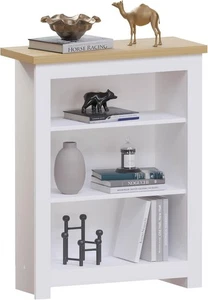 Vida Designs Arlington Libreria H 75 x L 60 x P 24 cm Circa, Bianco E Quercia  - Foto 1 di 7
