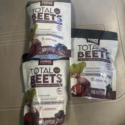 Force Factor Total Beets Healthy Energy Support, Beet Root Supplement Soft Chew - Image 1 of 4