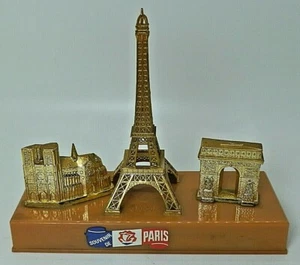 Recuerdo de atracciones especiales vintage de París, Francia, las figuras son de metal, excelente - Imagen 1 de 11
