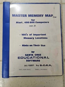 MASTER MEMORY MAP ver. 2 by SANTA CRUZ EDUCATIONAL SOFTWARE For Atari 400 / 800 - Picture 1 of 1