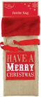 Hessian Bottle Bag Merry Christmas Xmas Decoration Wine Drink Gifts UK SELLER