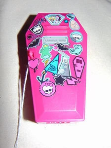 2010 Monster High Locker Coffin Doll Student Pink Stickers Official Mattel 5" - Picture 1 of 2