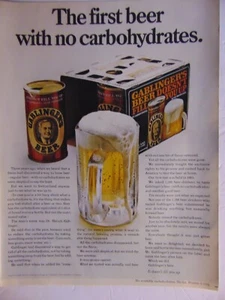 1967 GABLINGER'S BEER First Beer with No Carbohydrates vintage print ad - Picture 1 of 1