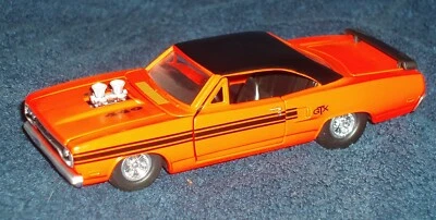 #65 DIECAST METAL TOOTSIE TOY 1970 PLYMOUTH GTX 440 PERSONALIZADO NARANJA/NEGRO 1/32º SC Foto 1 de 4