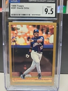 1999 Topps-David Ortiz CGC 9.5 Red Sox Twins - Picture 1 of 3