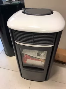 Luft EDILKAMIN 8KW PELLETOFEN Keramik weiß von EUROCAMINO - Bild 1 von 12