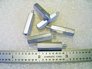 STANDOFFS DE ALUMINIO 1/4 HEXADECIMAL HOMBRE-MUJER 4-40 X 7/8" DE LARGO - 20 piezas - Imagen 1 de 1