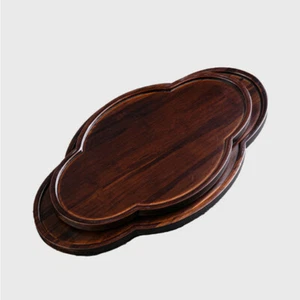 Luxury Natural Hard Bamboo Gongfu Tea Tray Kung Fu Tea Serving Plate For 1-2 Man - Picture 1 of 30