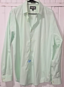 Express 1MX Men’s Button Down Dress Shirt Mint Green XL - Picture 1 of 7